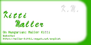 kitti maller business card